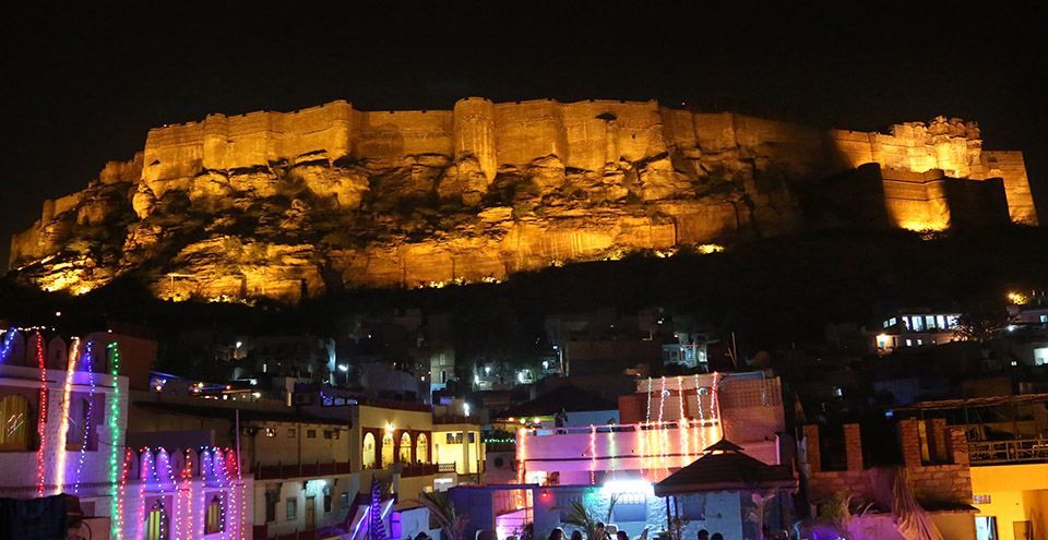 Mehrangarh fort- Night view